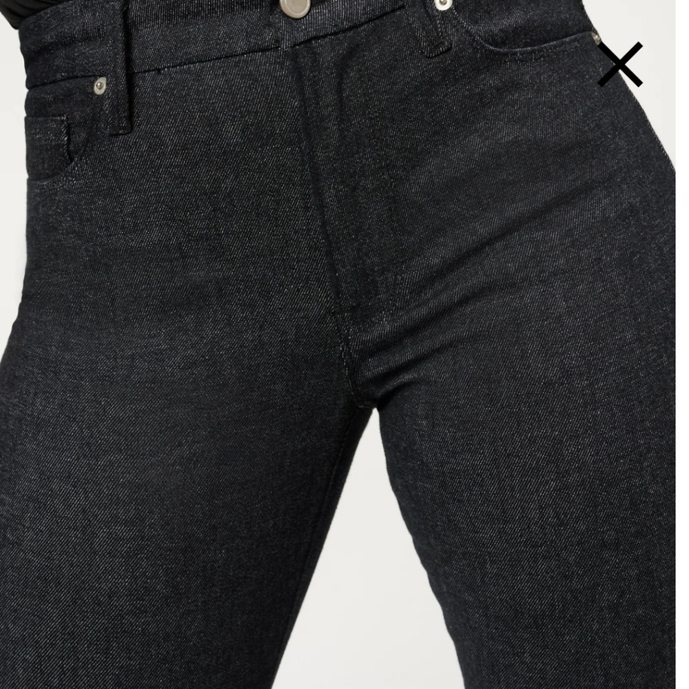 GOOD AMERICAN BLACK DENIM JEANS